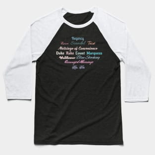 Historical Romance Lover Baseball T-Shirt